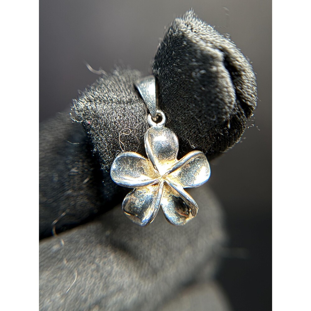 Sterling Silver 925 Four Leaf Clover Pendant Charm